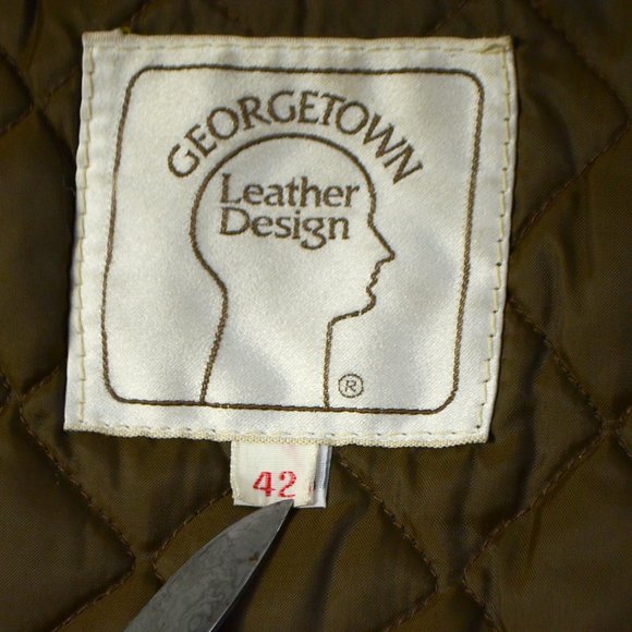 Georgetown Leather Design A-2 Bomber Flight Jacket - Picture 8 of 10